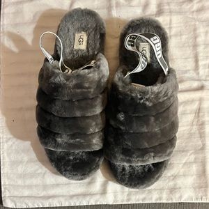 Grey Ugg slippers. Size 12. Super cute worn once. $25